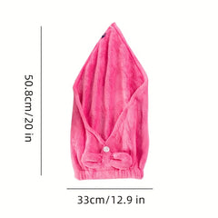 Coral Fleece Hair Drying Towel for Women Quick Drying Shower Cap