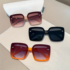 Large Square Sunglasses Gradient UV400 Sun Shades Driving Beach