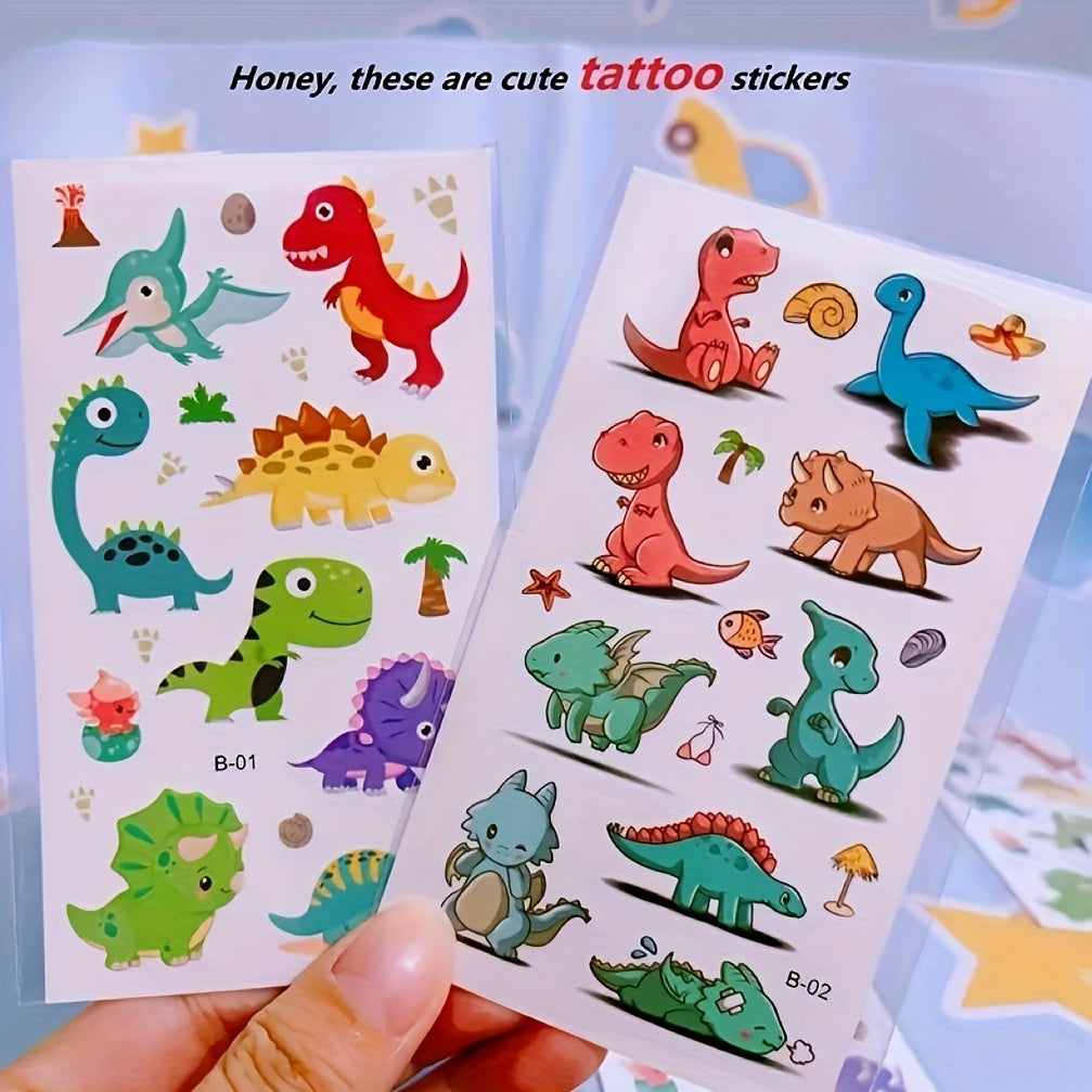 Dinosaur Tattoo Sticker Waterproof Sweat Tyrannosaurus