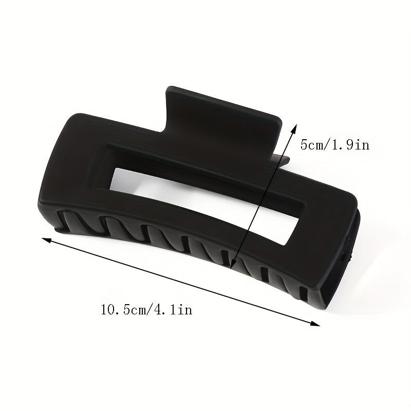 Matte Hair Claw Clips - Set of 3, Non Slip Strong Hold Grip