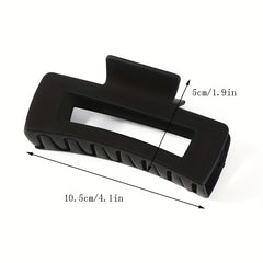 Matte Hair Claw Clips - Set of 3, Non Slip Strong Hold Grip