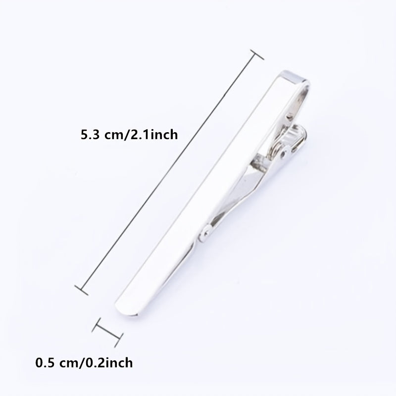 Metal Necktie Tie Bar Clasp Clip Clamp Pin Men's Women's Tie Clip