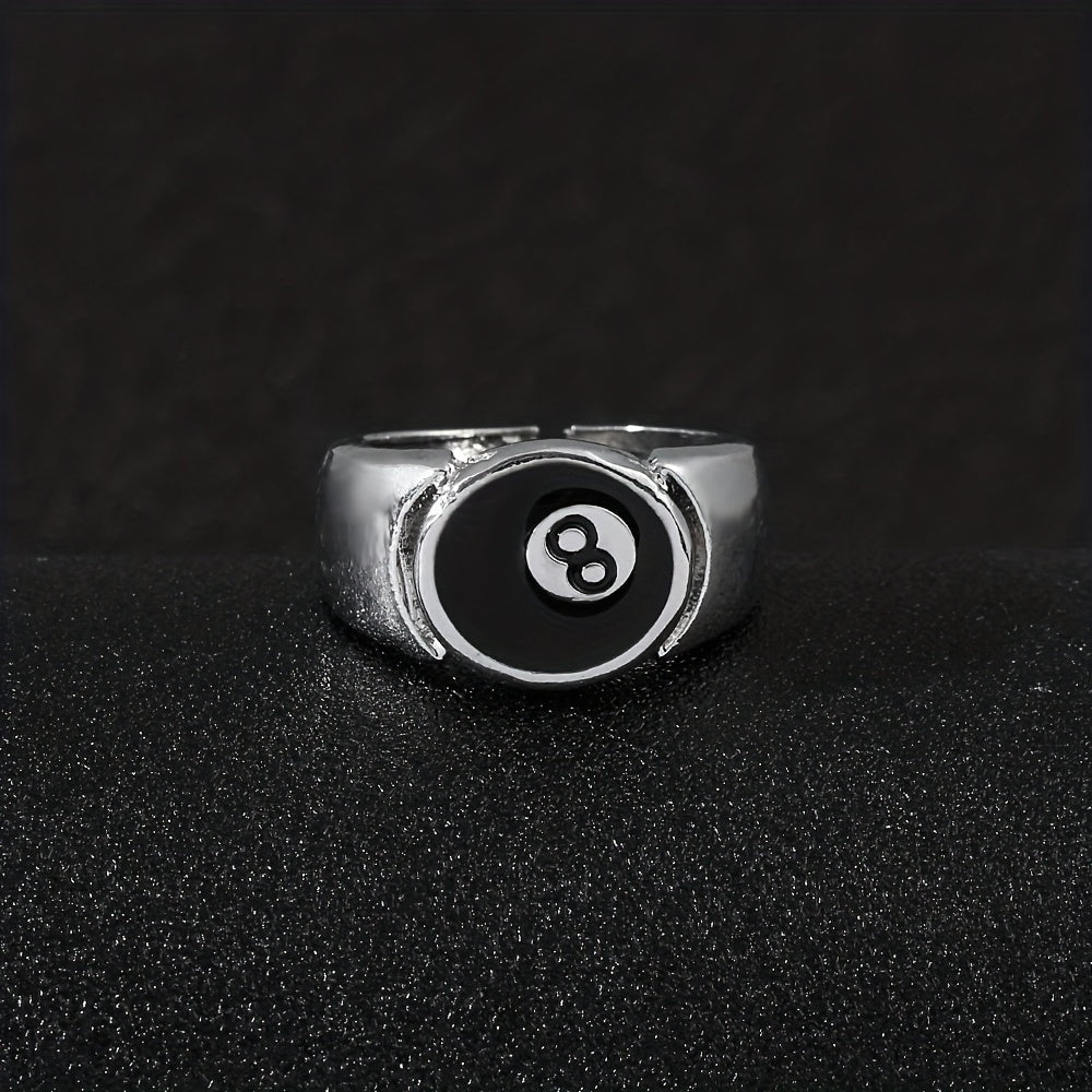 Men's Oil Drop Finger Ring No 8