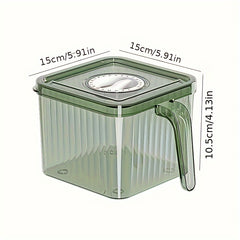 Large Capacity Refrigerator Storage Box With Lid And Handle