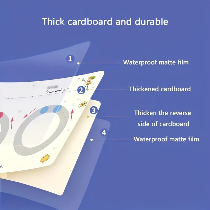 Reusable Magic Practice Copybook Set for Writing Skills Training
