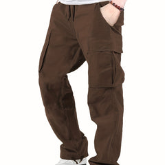 Men's Straight Leg Cargo Pants with Flap Pockets