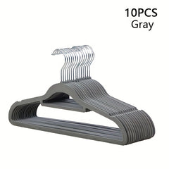 Adult Flocking Hangers Anti-slip Prevent Shoulder Bulges Stackable