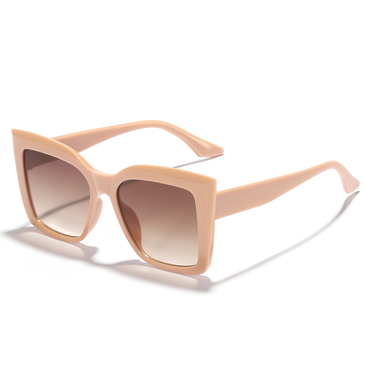 Large Frame Cat Eye Sunglasses UV Protection Stylish Sunscreen Glasses