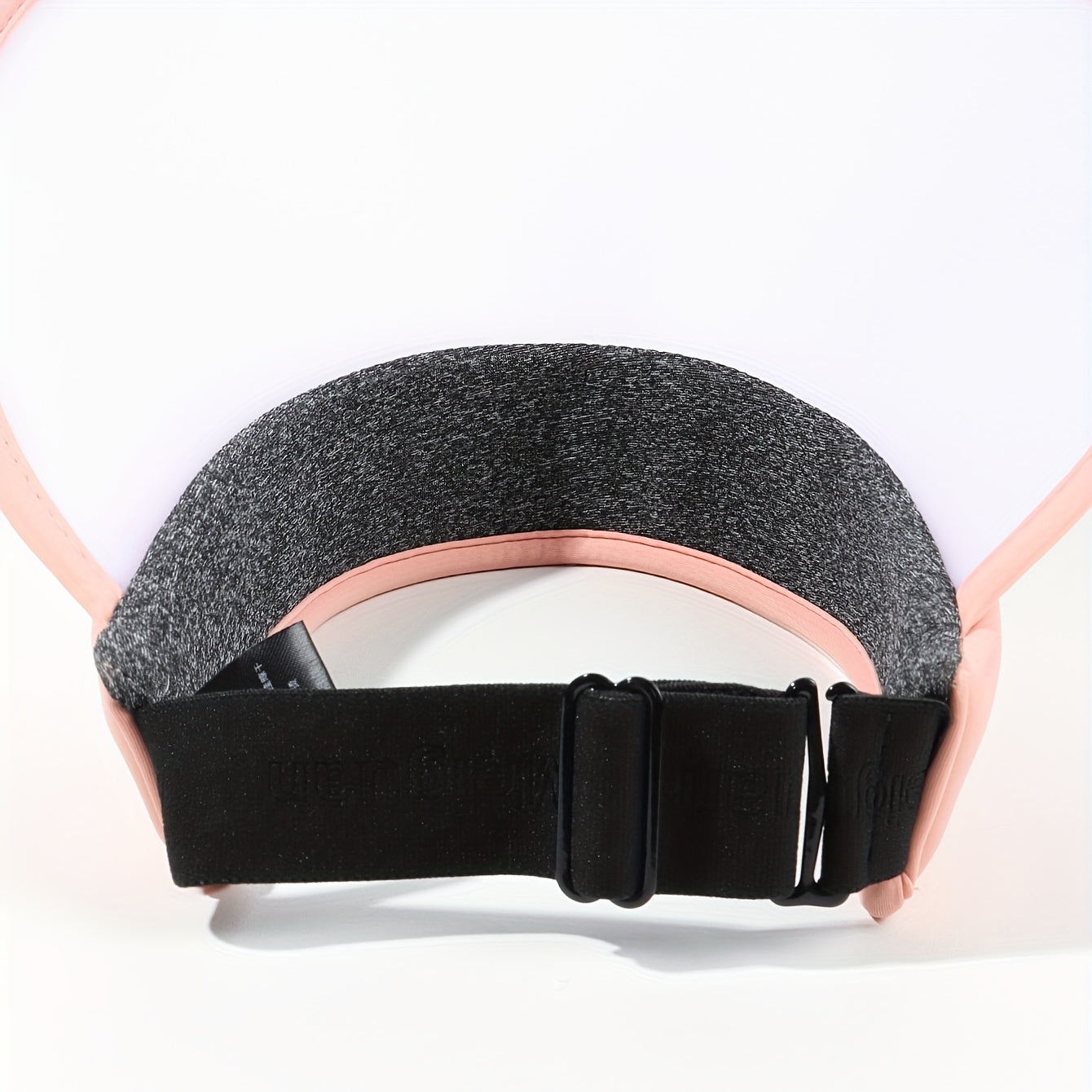 Pink Photochromic Visor Hat Wide Brim Foldable PVC Sun Hat UV Protection