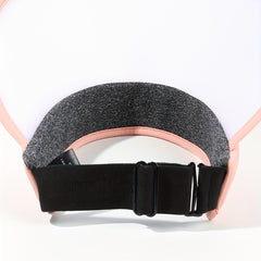 Pink Photochromic Visor Hat Wide Brim Foldable PVC Sun Hat UV Protection