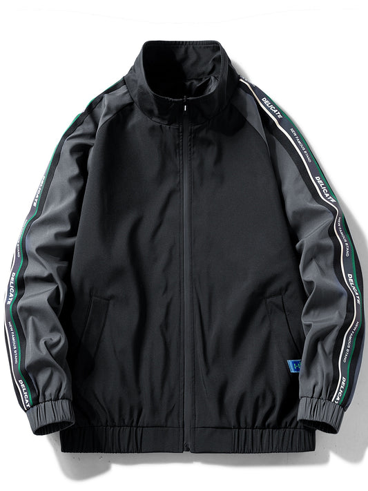 Men's Casual Zip Up Jacket Coat for Spring Fall