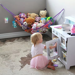 Large Corner Mesh Toy Storage Hammock