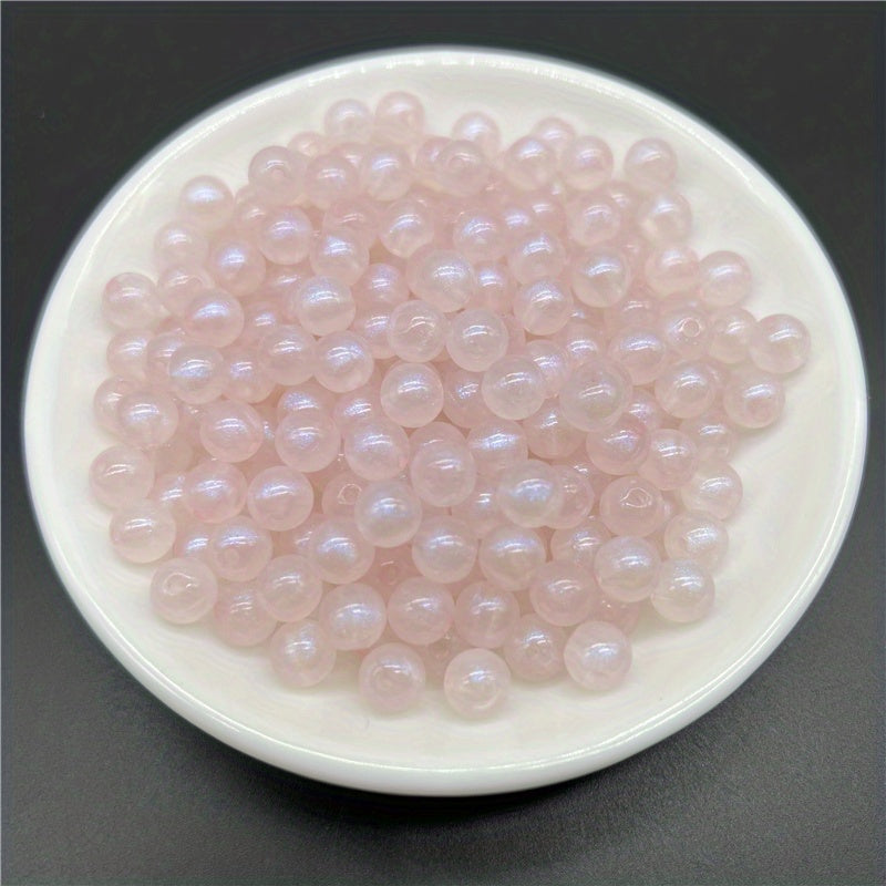 100 Pcs Round Shape Acrylic Spacer Beads for Jewelry Making DIY