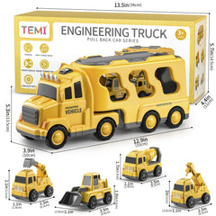 Construction Vehicle Transport Truck Carrier Toy Gift