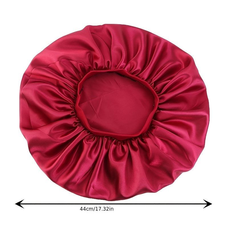 Colorful Tie Dye Bonnet Large Satin Sleep Turban Cap