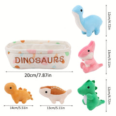Molutian Plush Animal Basket Soft Stuffed Toys Incl...