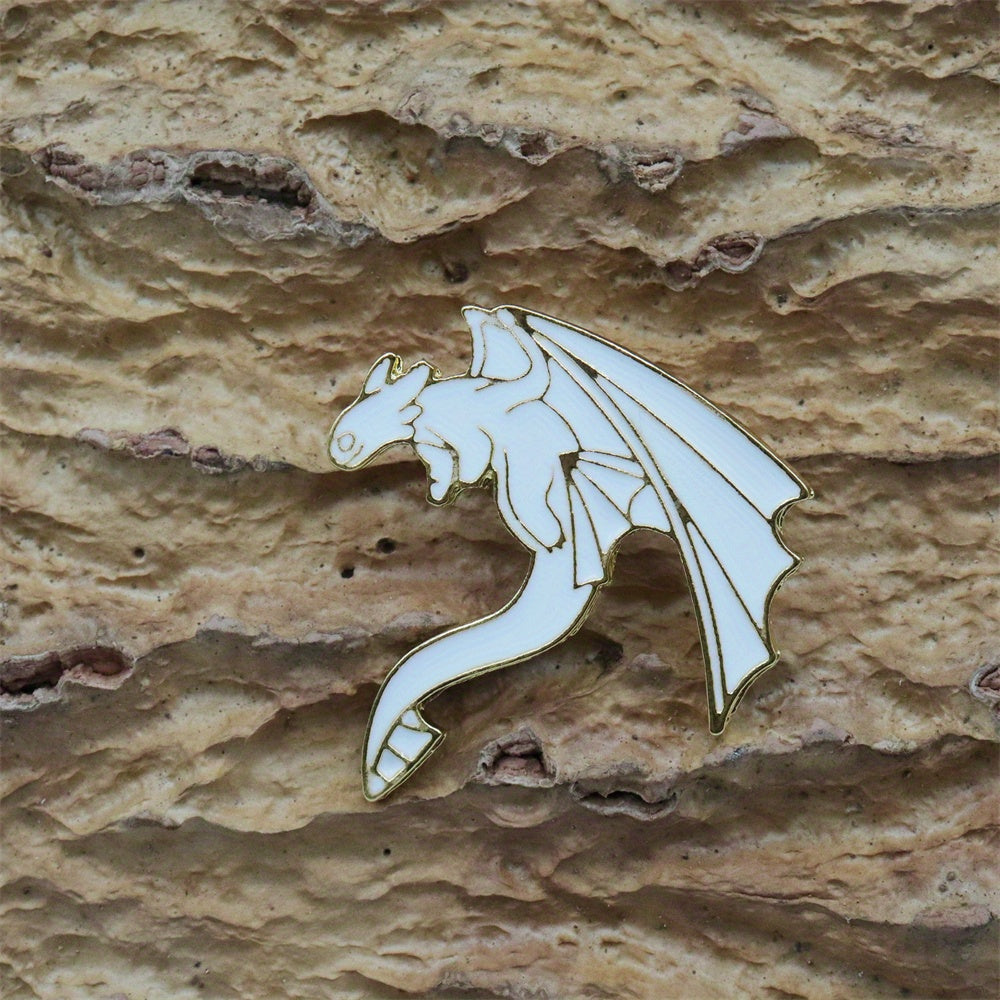 Anime Flying Dragon Animal Brooch Pins Scarf Clips Safety Pin