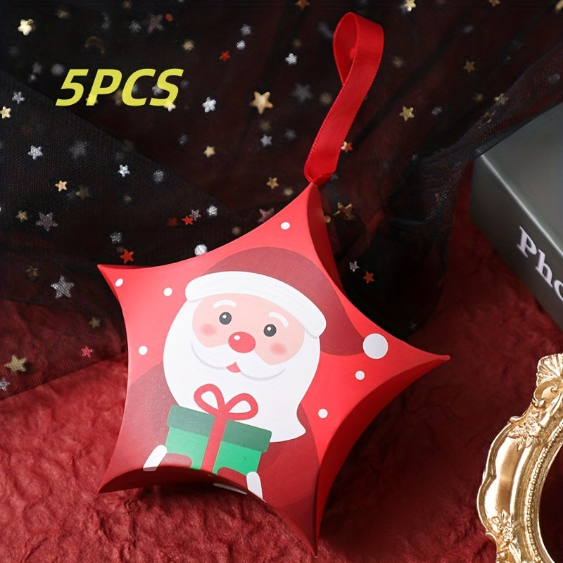 Christmas Stars Candy Box x5 Party Favors Packaging