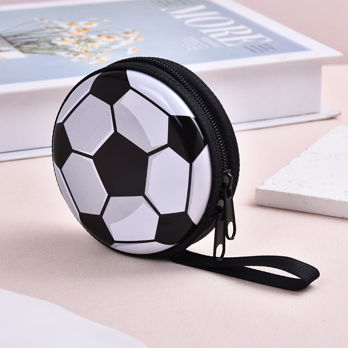 Kids Football Zipper Coin Purse Student Wallet For Boys And Girls