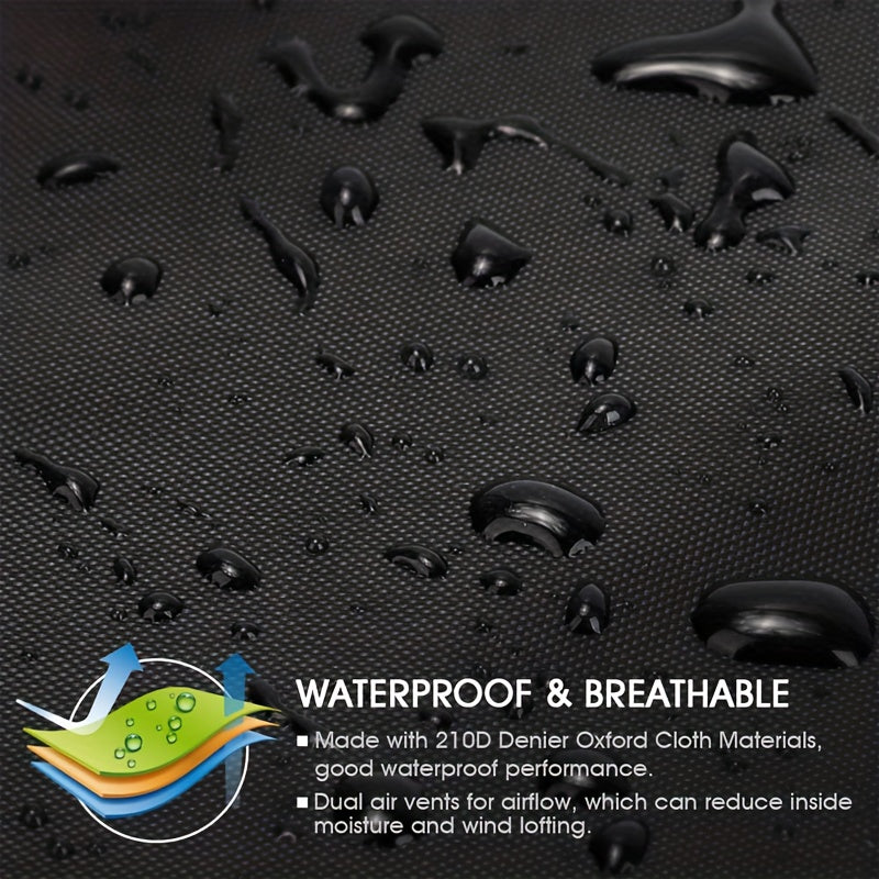 Waterproof Outdoor Table Cover UV Resistant Snow Dust Wind Proof