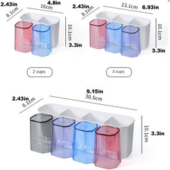 Wall Toothbrush Holder Bathroom Storage Box Organizer Shelf