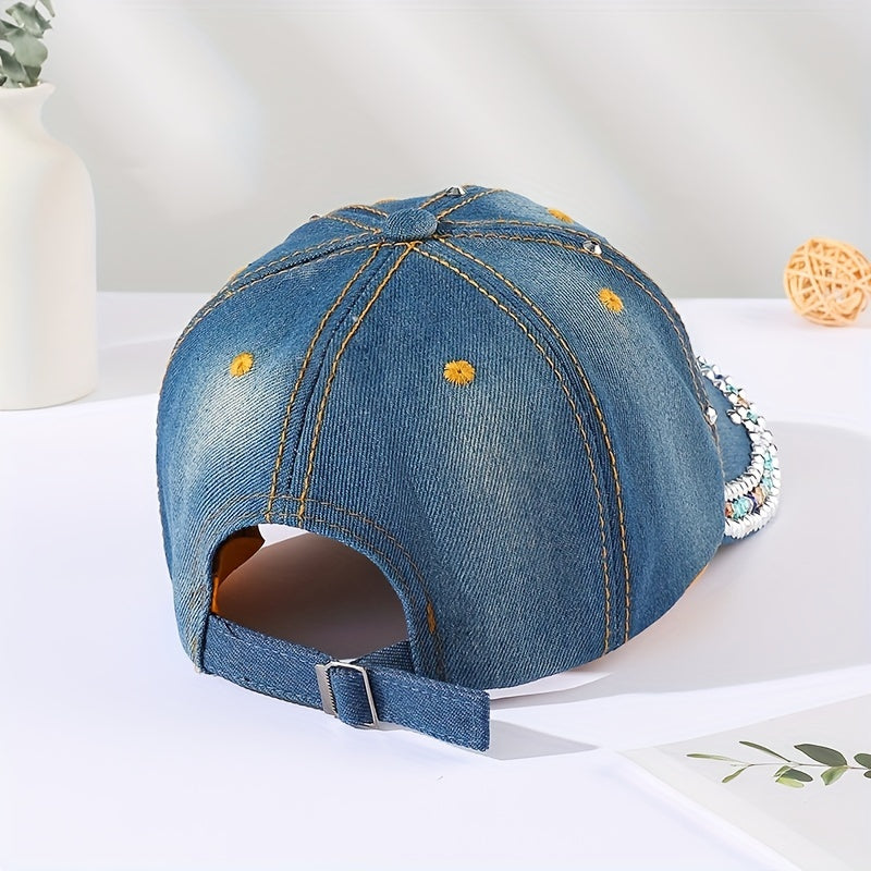 Dragonfly Patch Baseball Cap Distressed Dad Hat Sun Hats For Women