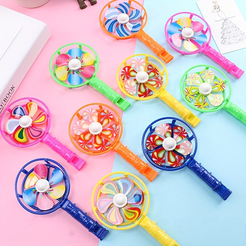 8pcs Mixed Party Windmill Whistle Creative Toys for Children