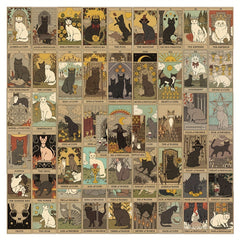 Cat Tarot Card Sticker Gift Decoration