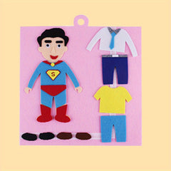 Kindergarten Characters Dress Up Puzzle for Educational Play