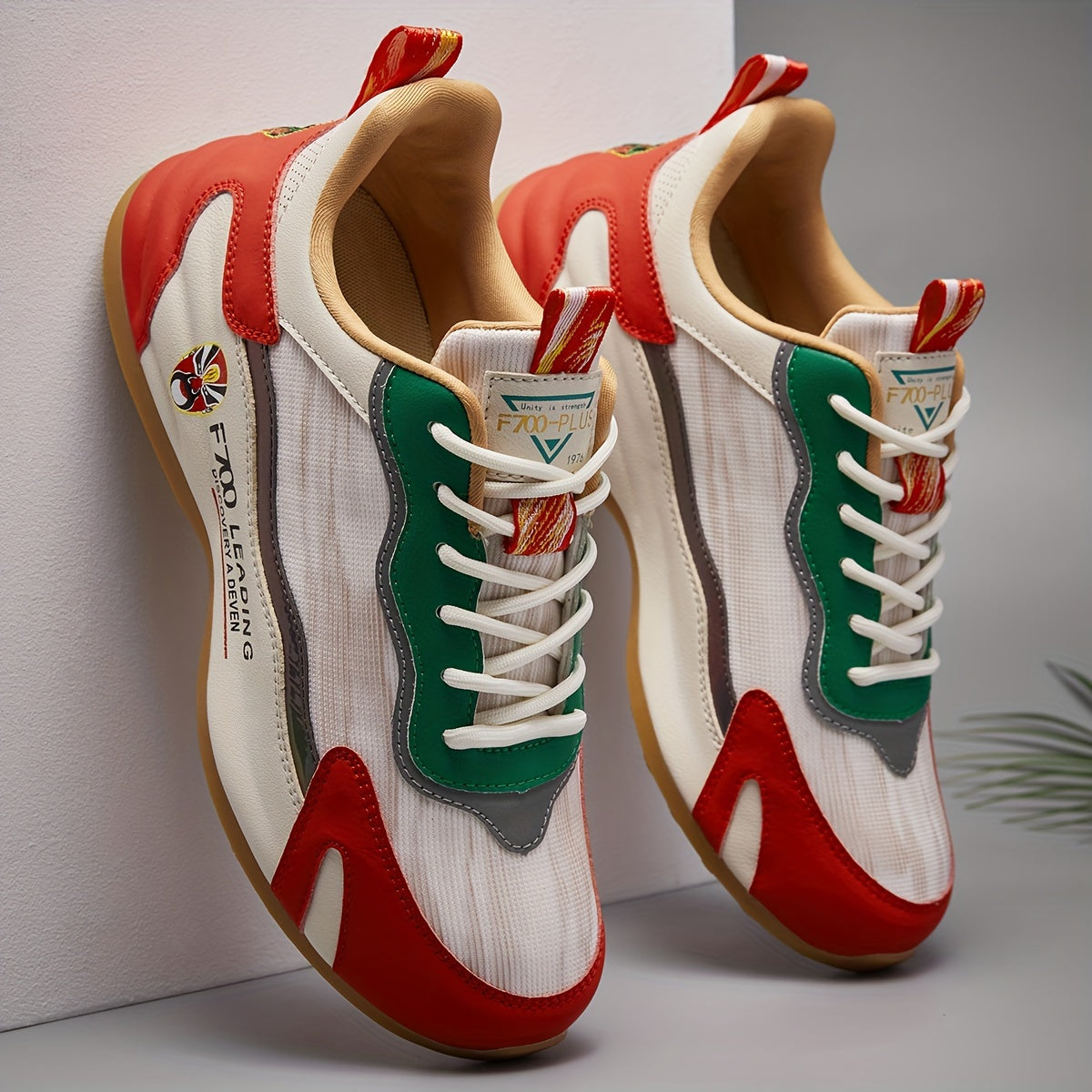 Chinese Style Retro Running Shoes Soft Thick Sole Sneakers