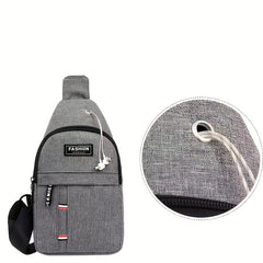 Men's Outdoor Chest Bag Cycling Shoulder Bag Waterproof Small Messenger Bag
