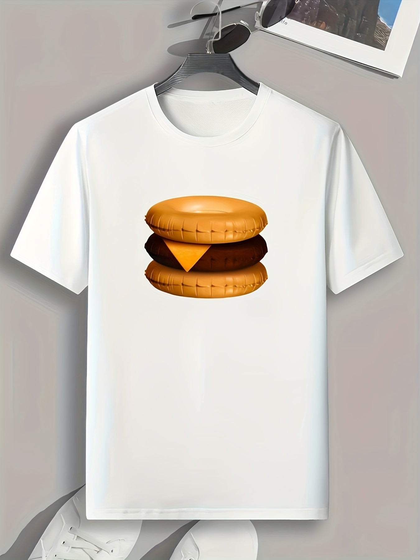 Donuts Print Men's Graphic Tshirt for Summer