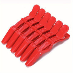 6pcs Hair Clips Duck Clip Hair Sectioning Plastic Non-slip Crocodile Bleed Clip