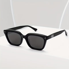 Men's Square Frame UV Protection Driving Sunglasses with Box