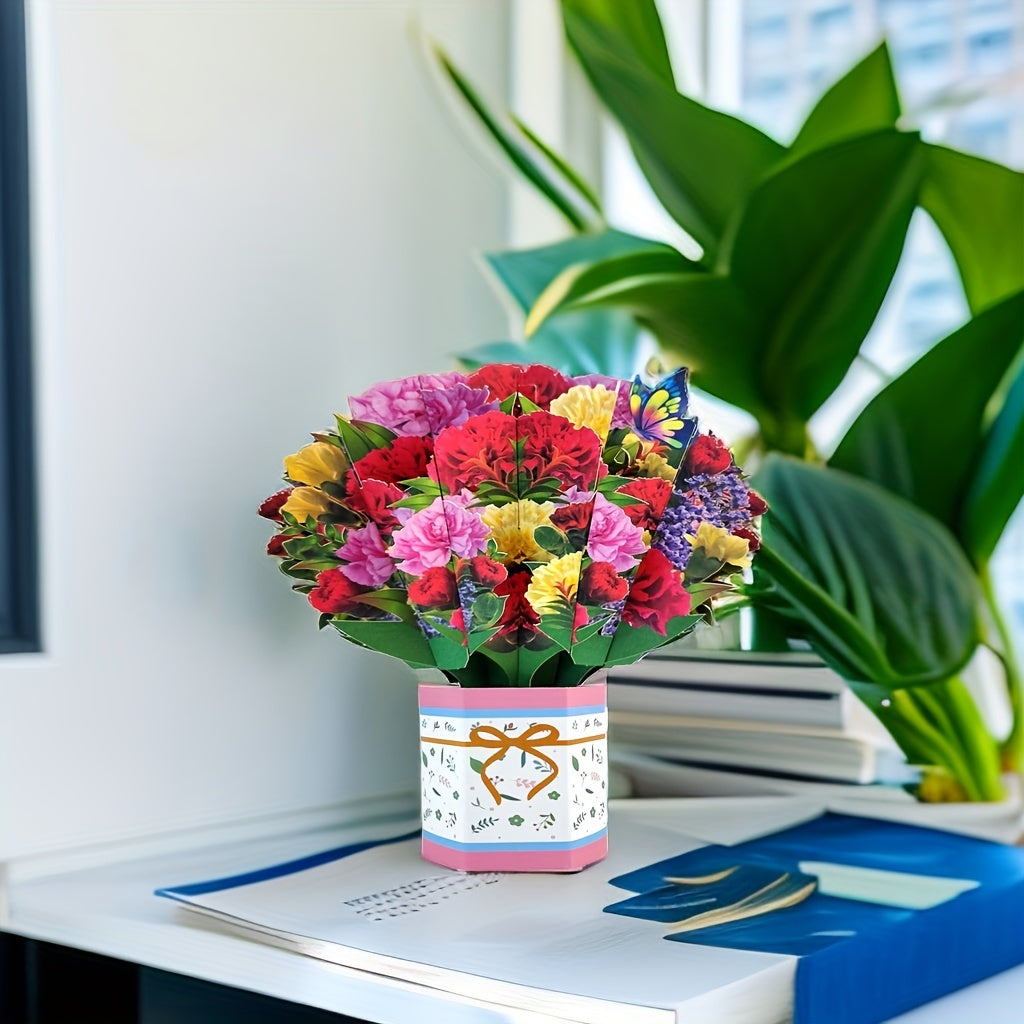 3D Pop up Flower Card for Mother's Weddings and Anniversaries