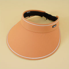 Wide Brim Visor Hat Solid Outdoor Sunscreen Sun Hats Breathable UV Protection