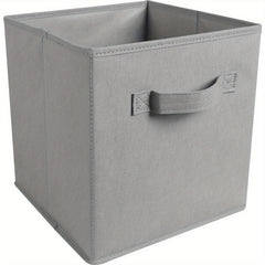 1pc Foldable Fabric Storage Box File Storage Box Household Clothes