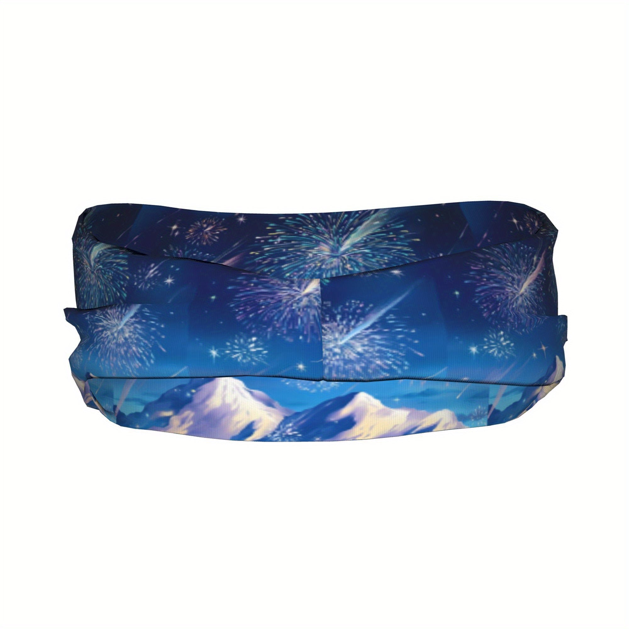 Unisex Fireworks Headband - Sweat Wicking Stretchy Polyester