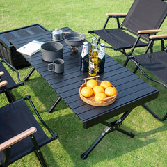 Portable Aluminum Folding Table with Carrying Bag for Indoor Outdoor Picnic