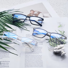 Square Anti Light Glasses Metal Frame