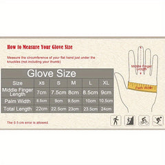 Men's Winter Cycling Gloves Touch Screen Compatible Warm Windproof Full Finger