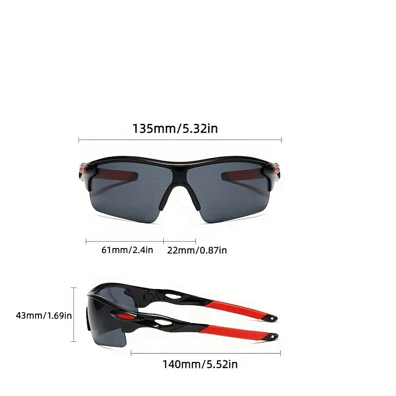 Men's Colorful Sunglasses for Outdoor Cycling PC Sports Glasses