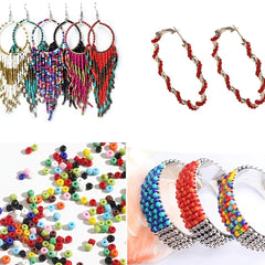 24 Colors 3mm Glass Seed Beads Kit with Storage Box