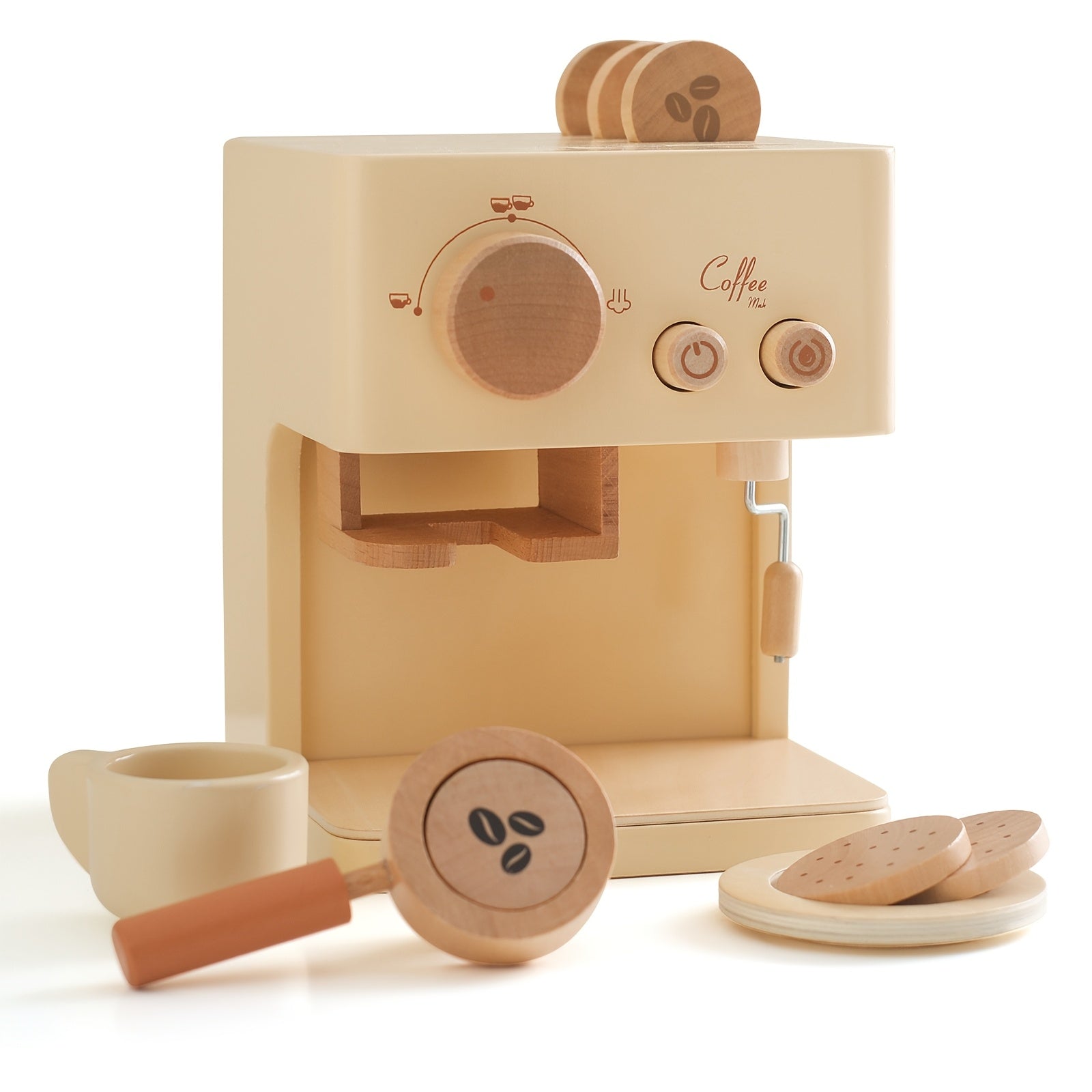 Wooden Play House Toys Coffee Machine Children's Role Kitchen Play Toys