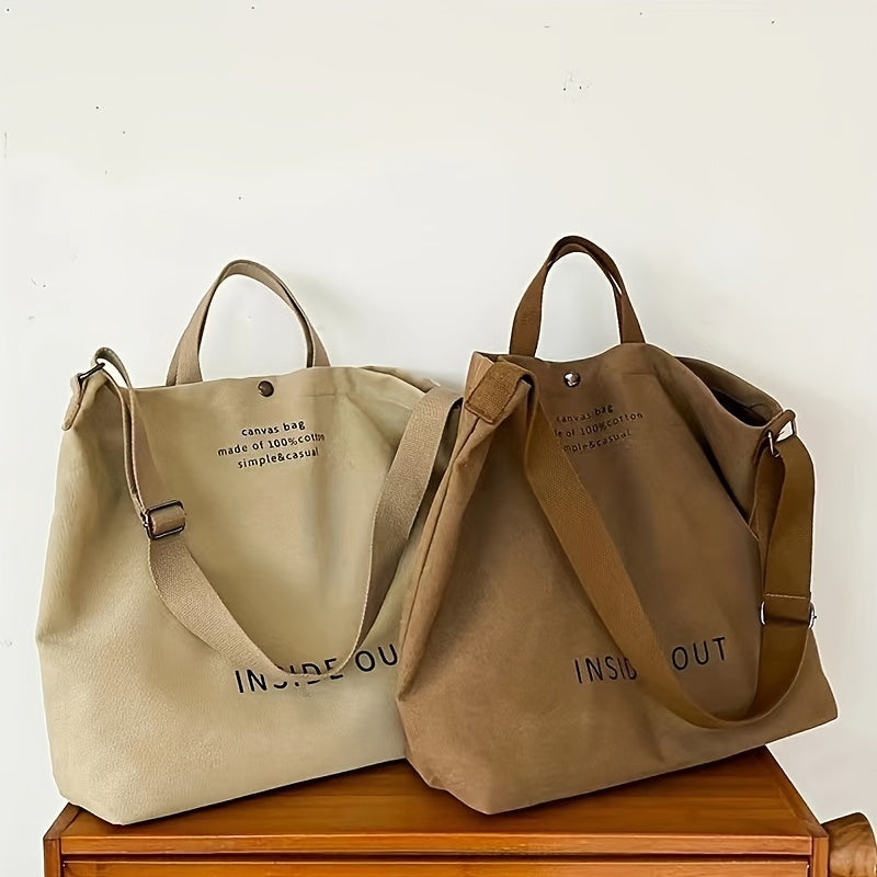 Vintage Canvas Shoulder Bag Crossbody Satchel Work Bag