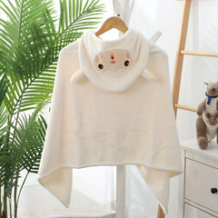 Kids Bath Towel Quick Drying Soft Hooded Cloak Bathrobe
