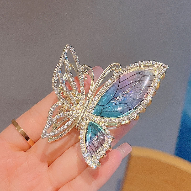Glitter Rhinestone Hair Claw Clips Strong Hold Barrettes Hair Accessories Women