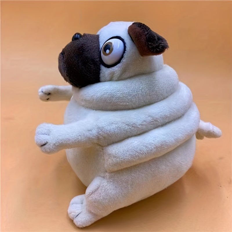 Plush Fat Dog Stuffed Animal Soft Cuddle Pet Toy