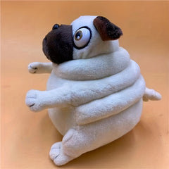 Plush Fat Dog Stuffed Animal Soft Cuddle Pet Toy