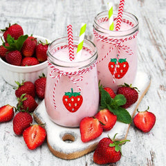 500pcs Holographic Red Strawberry Stickers for Scrapbooking Party Decor